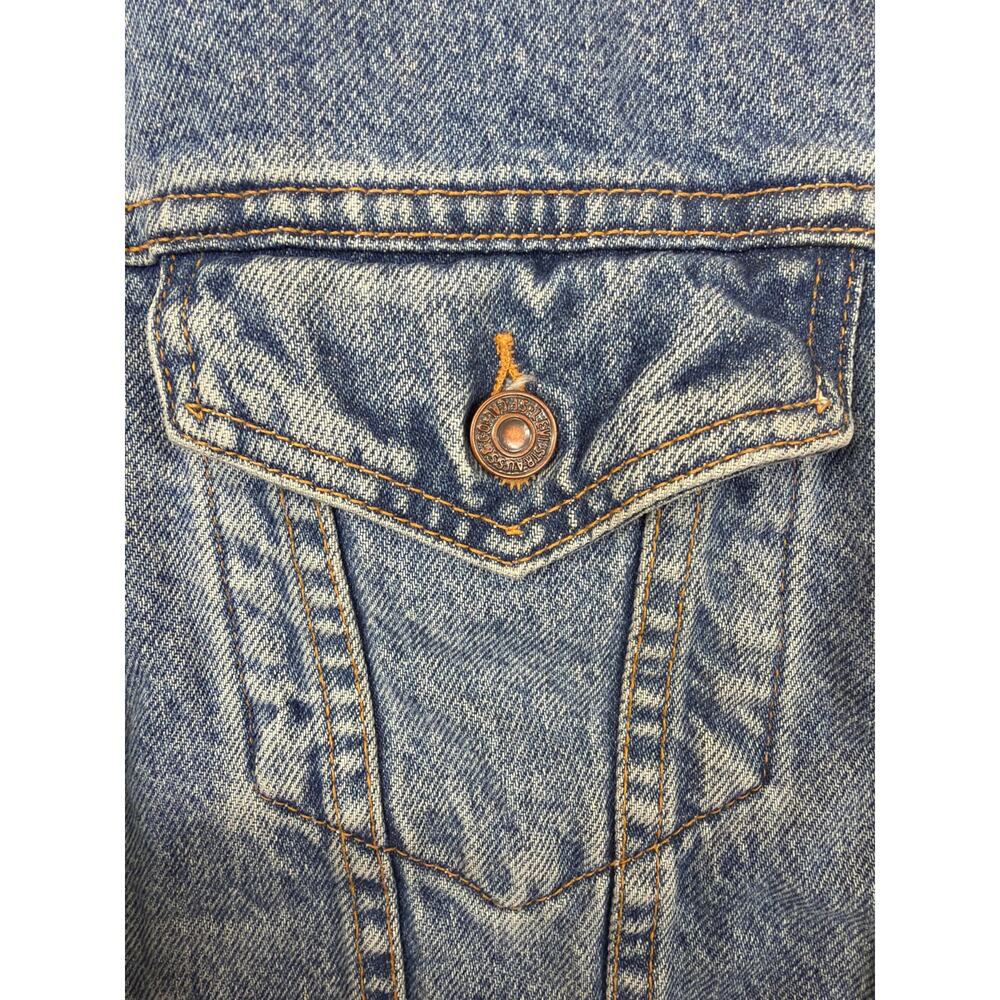 Levi’s Blue 100% Cotton Button-Up Denim Jean Jacket Size M - Picture 3 of 9